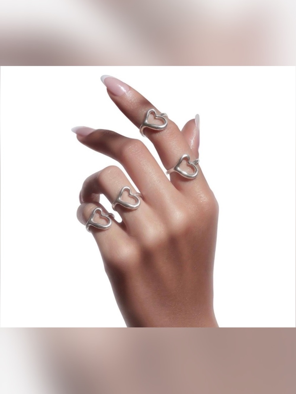 Tiffany and co Open Heart ring size 7 piece